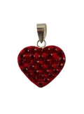 Bijoux Saint Valentin : pendentif coeur rouge