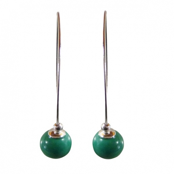 Boucles d'oreilles turquoise, argent