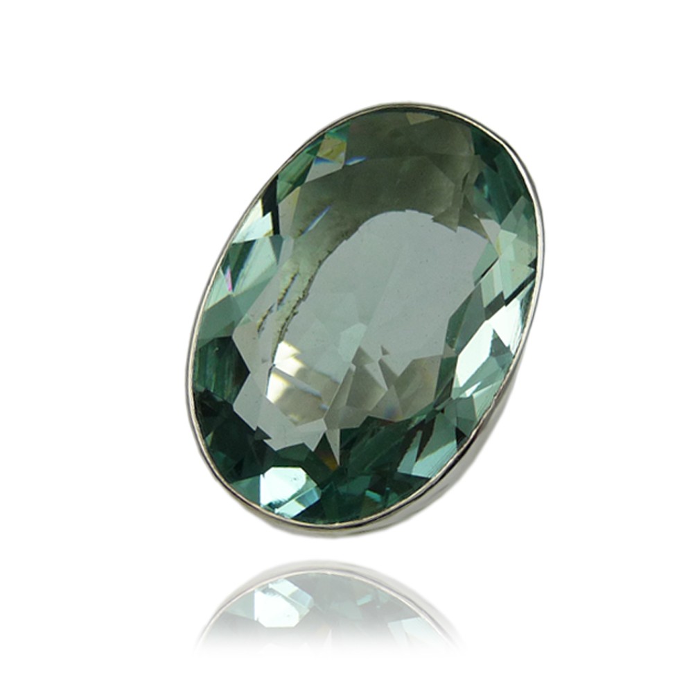 Bague En Argent 925 Fait Main - Pierre D'obsidienne Noire Naturelle Ovale - Neuf Sans Boîte