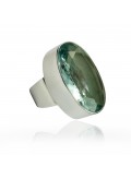 Bague en pierre obsidienne-pierre-fine-verte