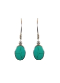 Boucles d'oreilles turquoise en argent