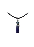 Bijou pendentif lapis lazuli et topaze bleue, argent