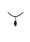 Pendentif en quartz vert et argent