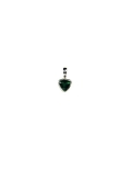 Pendentif quartz vert, argent