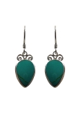 Boucles d'oreilles argent et turquoise