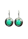 Boucles d'oreilles argent et turquoise