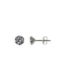 Petites boucles d'oreilles argent et oxyde de zirconium.