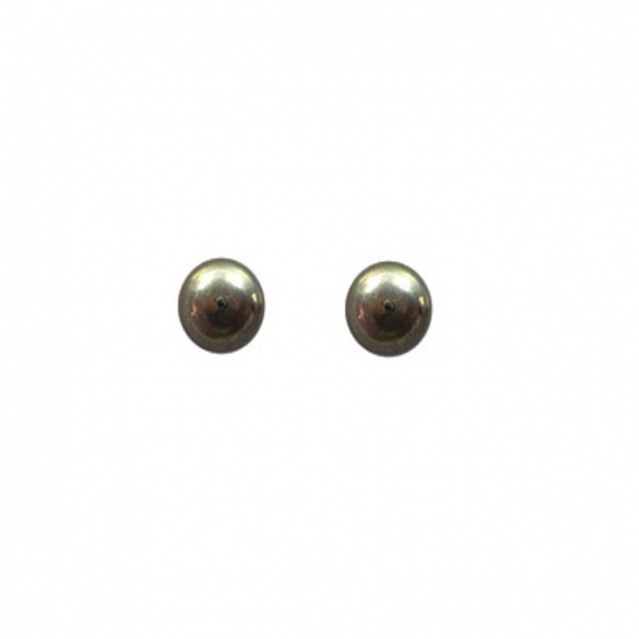 Boucles d'oreilles-puce- boule en argent 