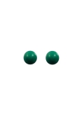 Boucles d'oreilles turquoise et argent en boule