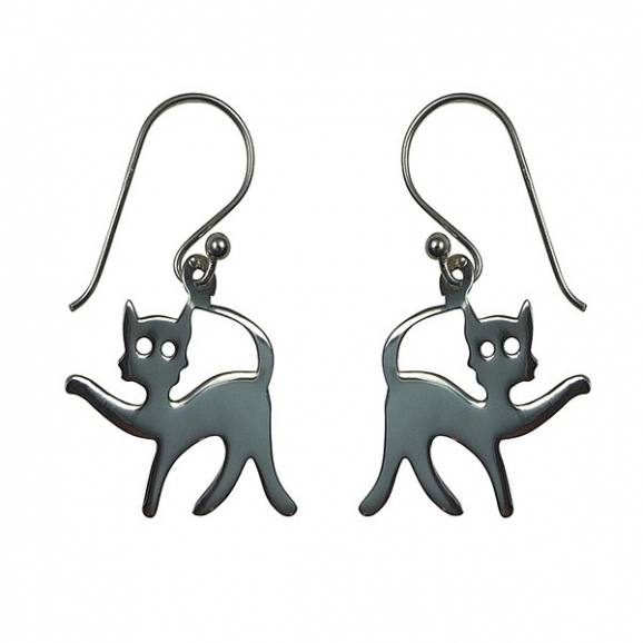 Boucles d'oreilles chat chat