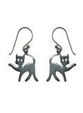 Boucles d'oreilles chat chat