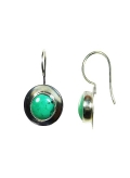 Boucles d'oreilles argent et turquoise