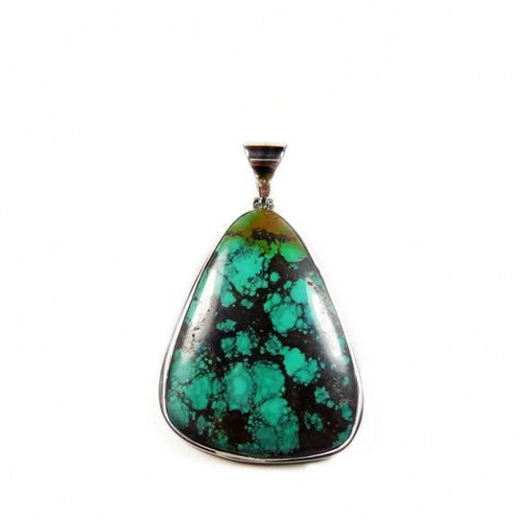 Pendentif turquoise et argent