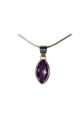 Pendentif argent et améthyste