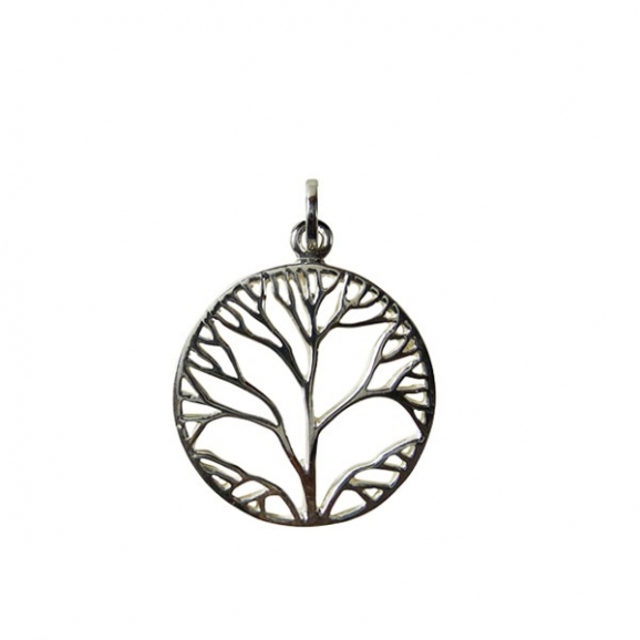 Pendentif arbre de vie-argent - abstrait