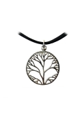 Pendentif arbre de vie-argent - abstrait