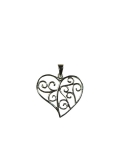 Pendentif forme coeur, argent - saint valentin - fete des meres