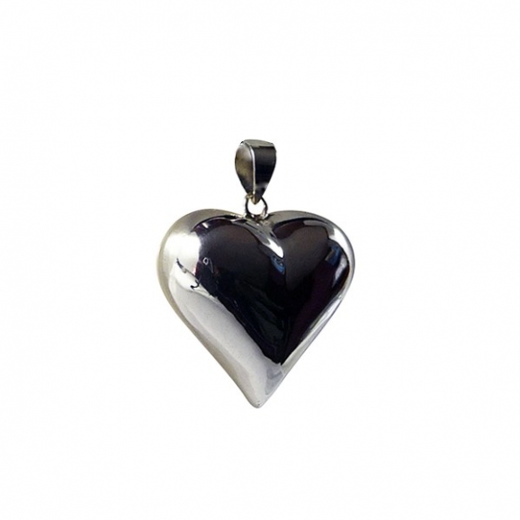 Pendentif argent - coeur - Saint -Valentin