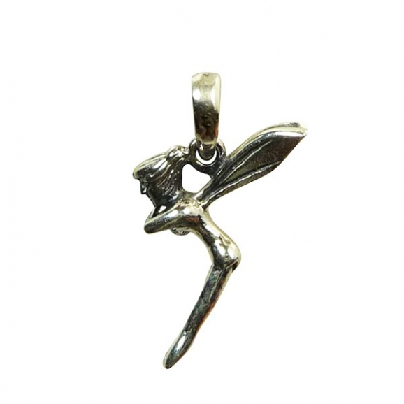 Pendentif fée, fée clochette en argent