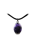 Pendentif Charoite et argent - pierre fine originale