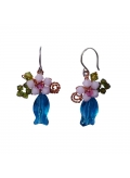 Bijou boucles poisson en cristal