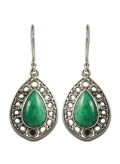 Boucles d'oreilles en amazonite style oriental