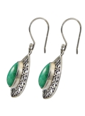 Boucles d'oreilles en amazonite vertes- pierres fines