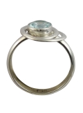 Bague moderne en pierre bleue