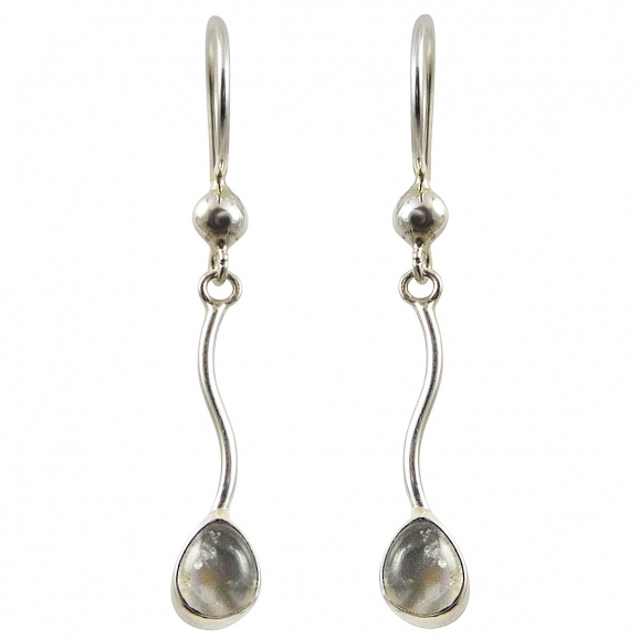 Boucles d'oreilles en larme de pierre de lune