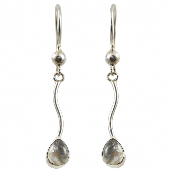 Boucles d'oreilles en larme de pierre de lune